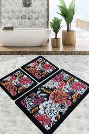 Mijölnir Juego de alfombrillas de baño Floreale Djt Multicolor